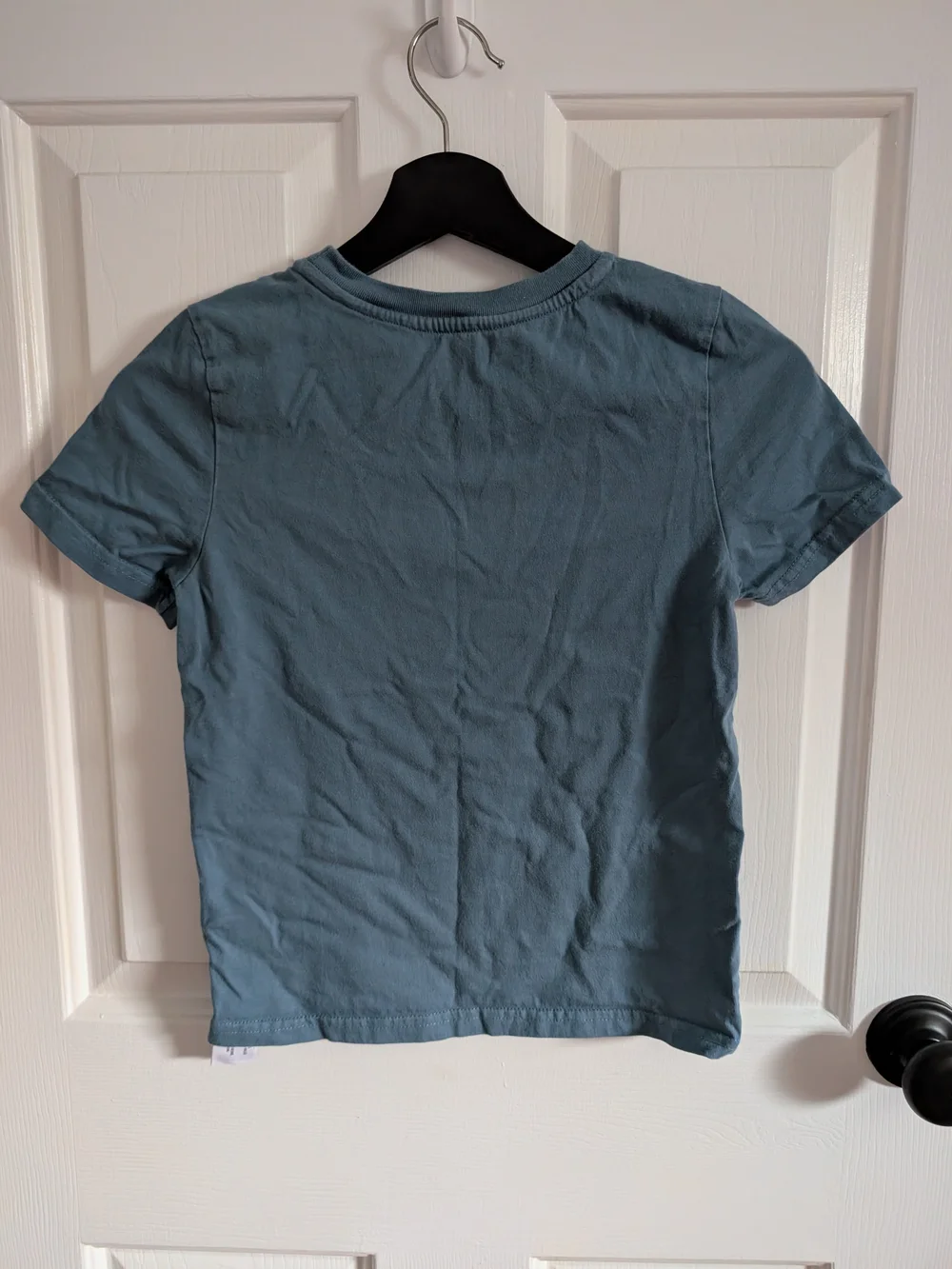 Disney Wish Kids Blue Graphic Tee with Yellow Star Faces Size 7/8